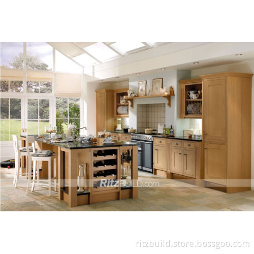 Solid Wood Lacquer Kitchen Cabinet Hig Glossy Customized Kitchen Cabinet